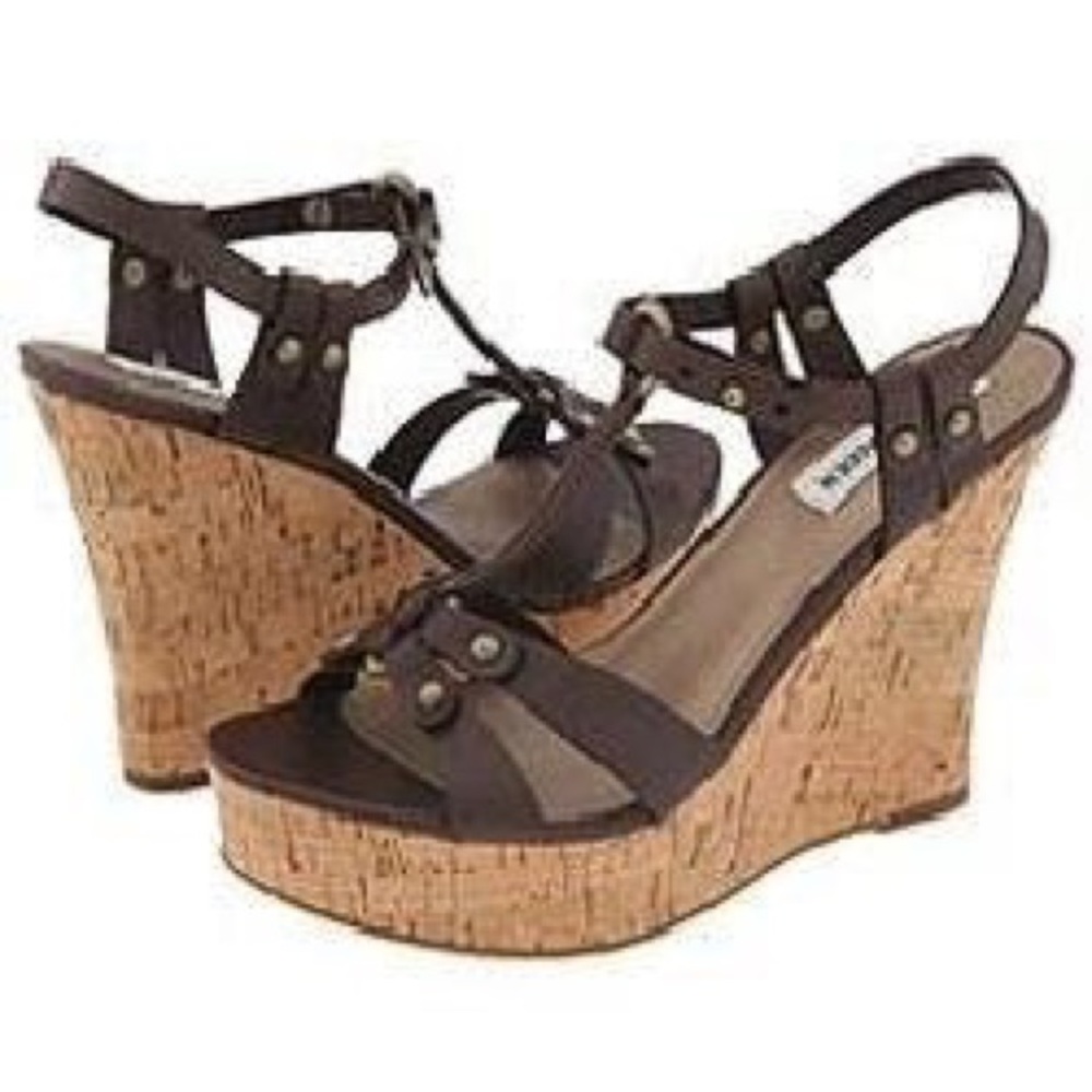 Steve Madden cork wedges size 7